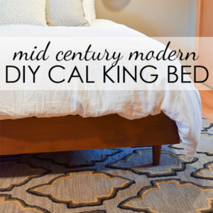 easy DIY modern bed frame