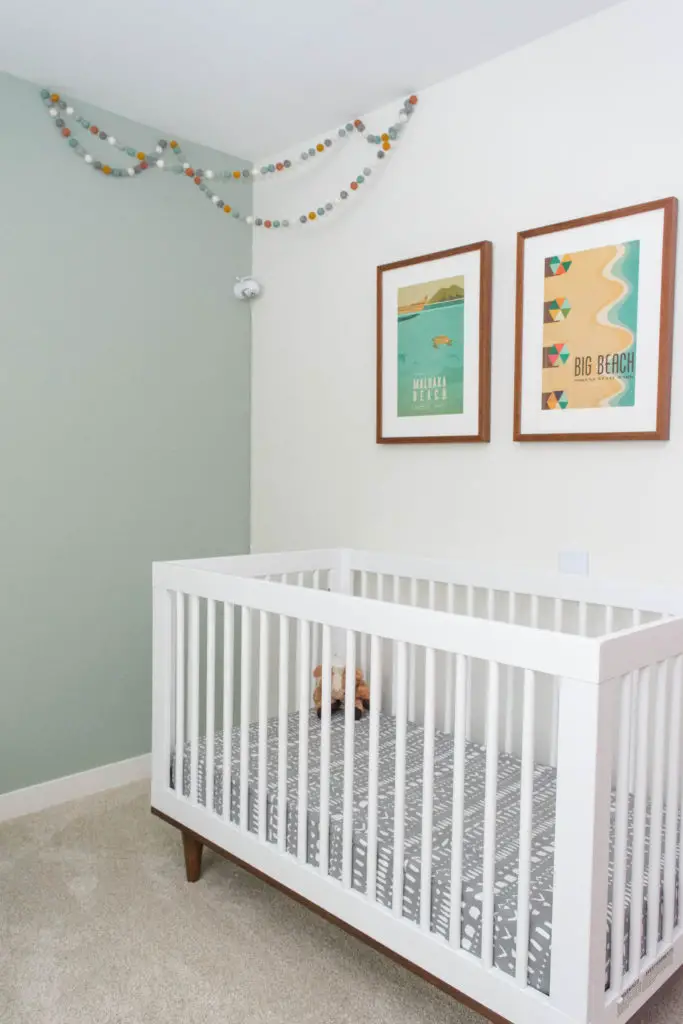 ikea crib with changing table